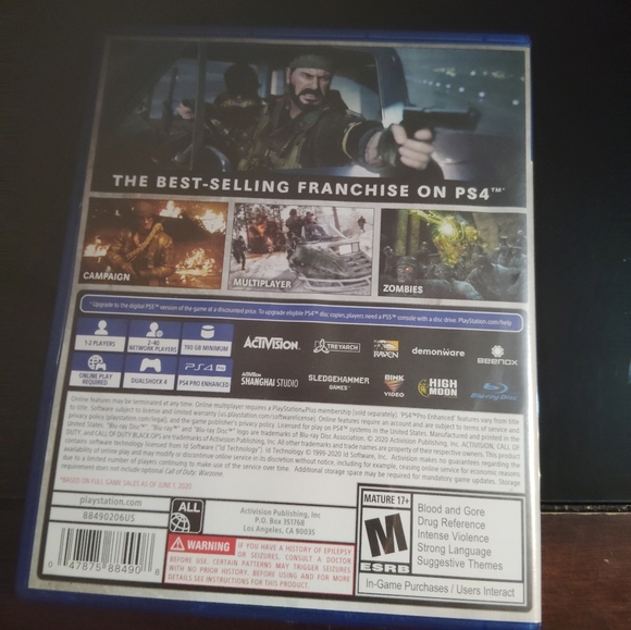 Call Of Duty Black Ops Cold War Video Game Disc PS4 - Picture 3 of 16